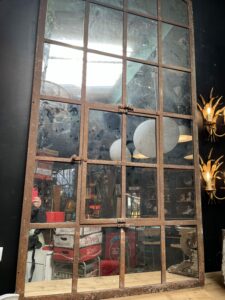 Miroirs - Miroir fenêtre en fer