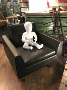 fauteuils - Fauteuil cuir anglais