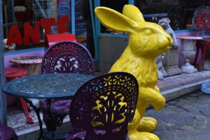 Jardin - Statue lapin