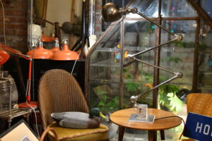 Lampe à poser métal vintage